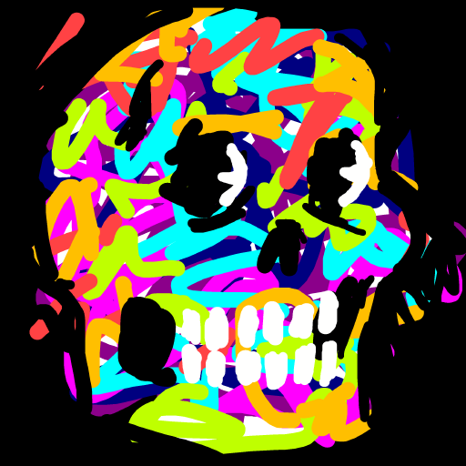 Skull drawing by koko_b_where