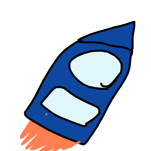 Spaceship drawing by ink-just-wizard