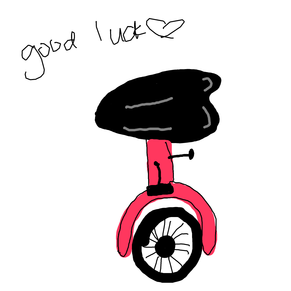 Unicycle drawing by moon-plus-guru