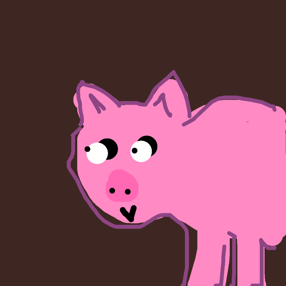 Pig drawing by krissywissy