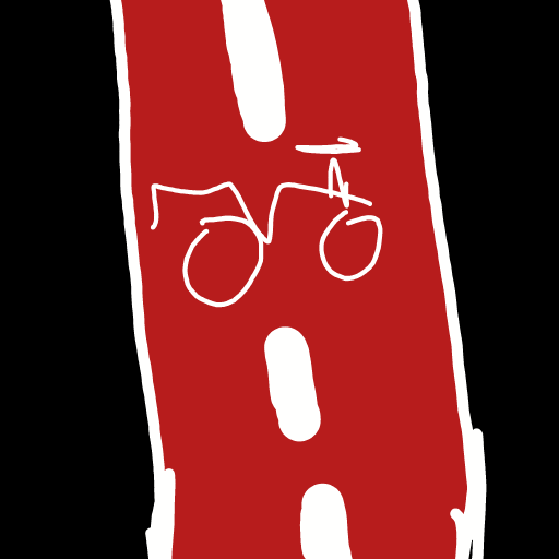Bike Lane drawing by Dyllie