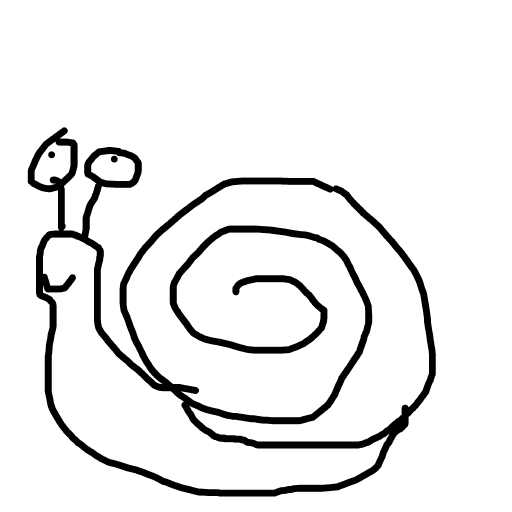 Snail drawing by dawn-omega-bard
