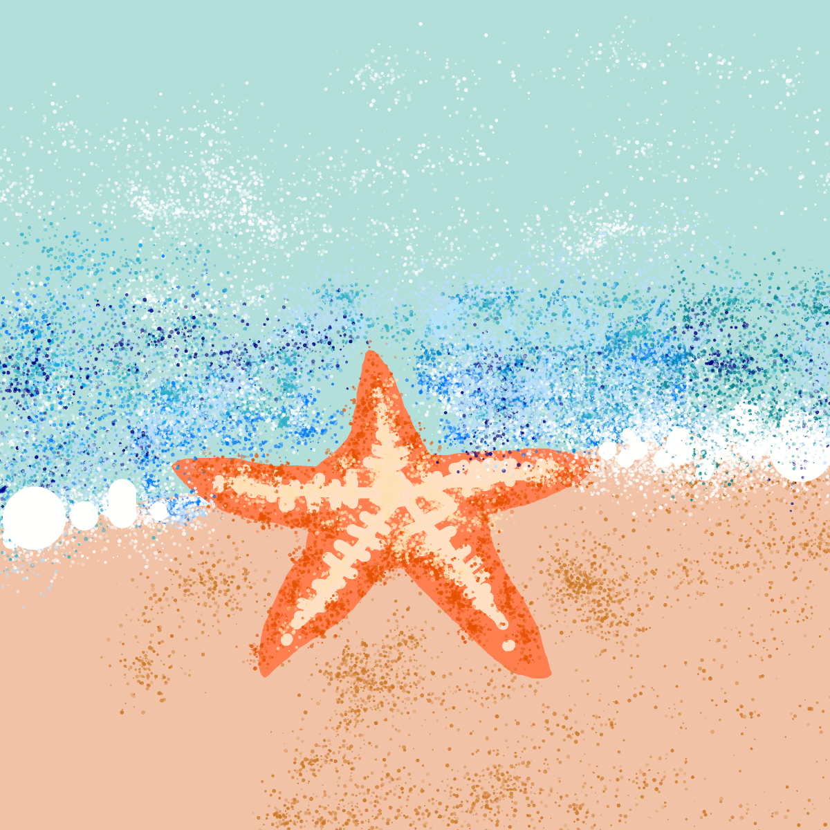 Starfish drawing by Toni27