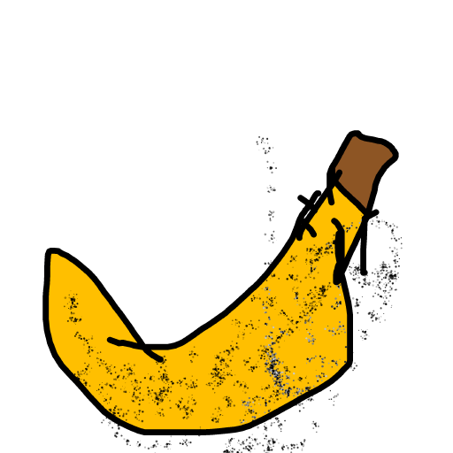 Banana drawing by rich-brass-doodler