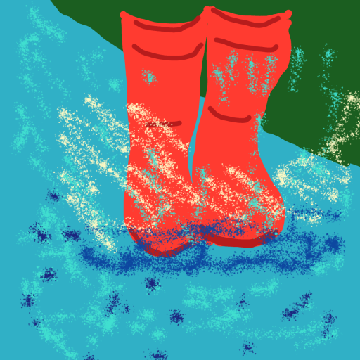 Puddle drawing by Guardianoflives