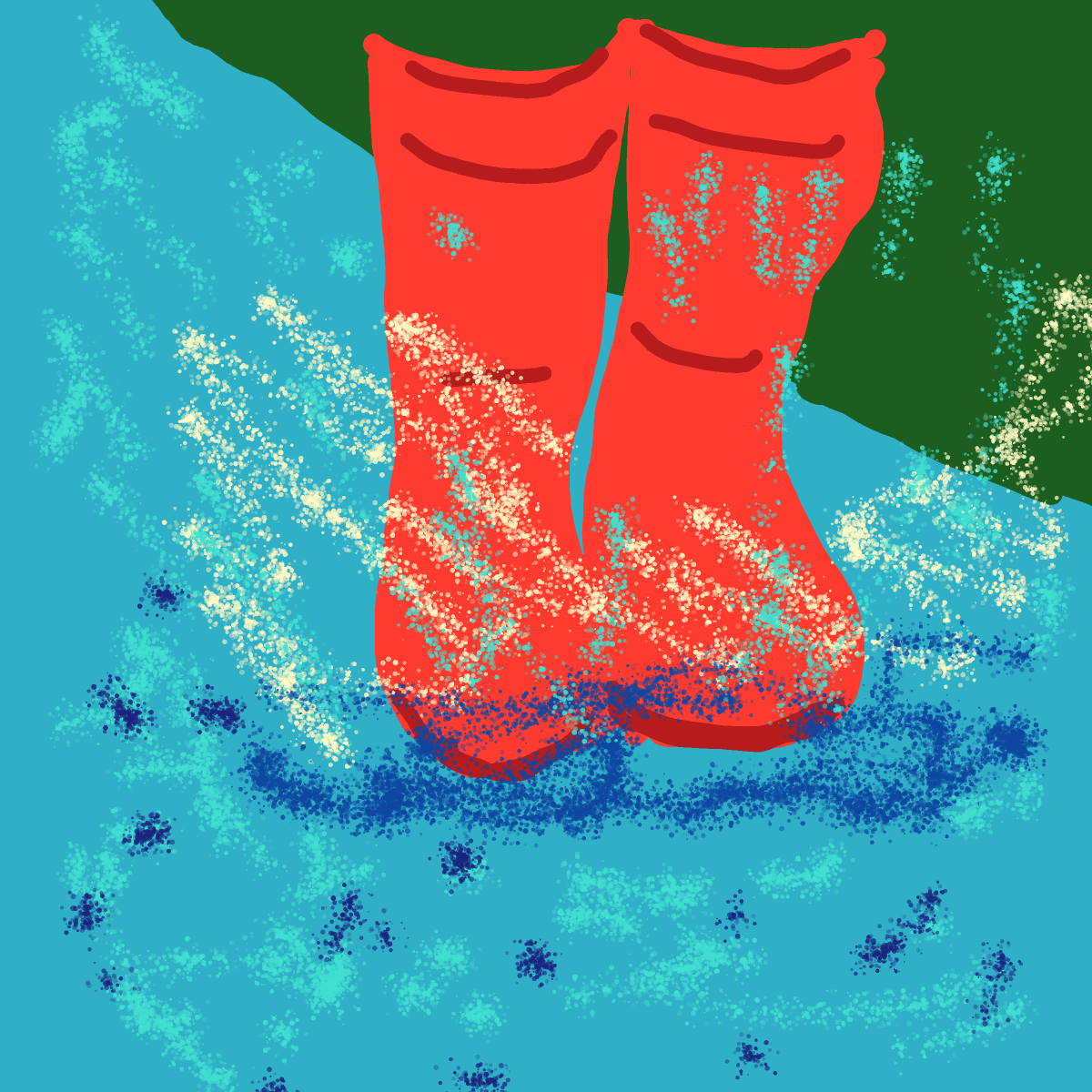 Puddle drawing by Guardianoflives