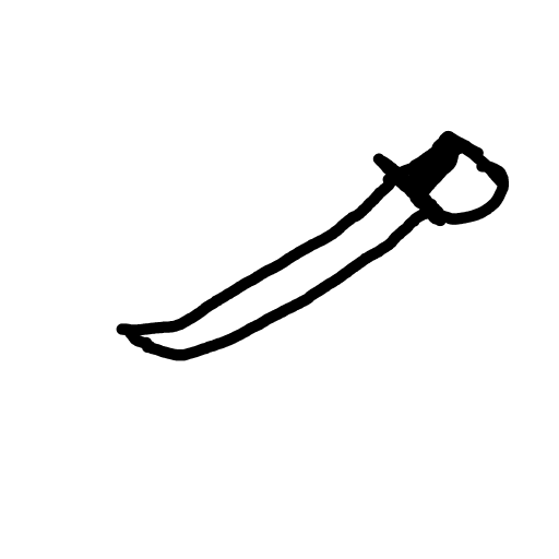 Cutlass drawing by noble-swift-face