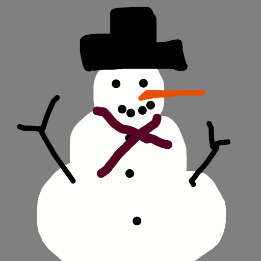Snowman drawing by countnicula