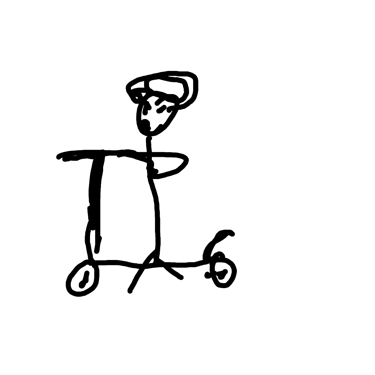 Scooter drawing by wind-olive-void