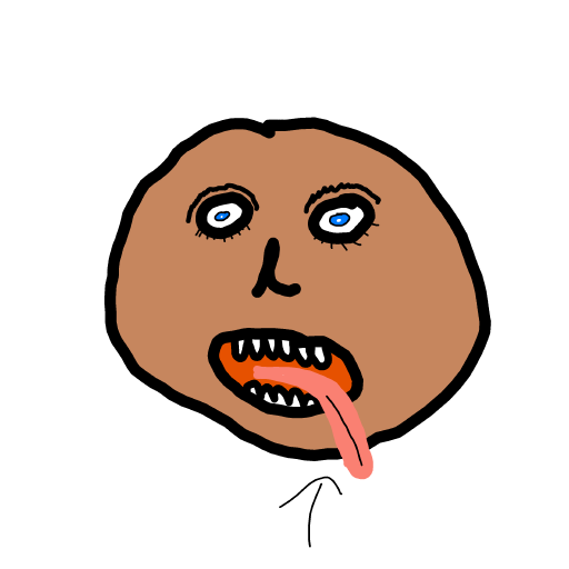 Tongue drawing by KevinFaber