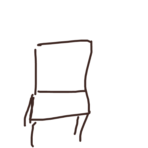 Chair drawing by rice shower