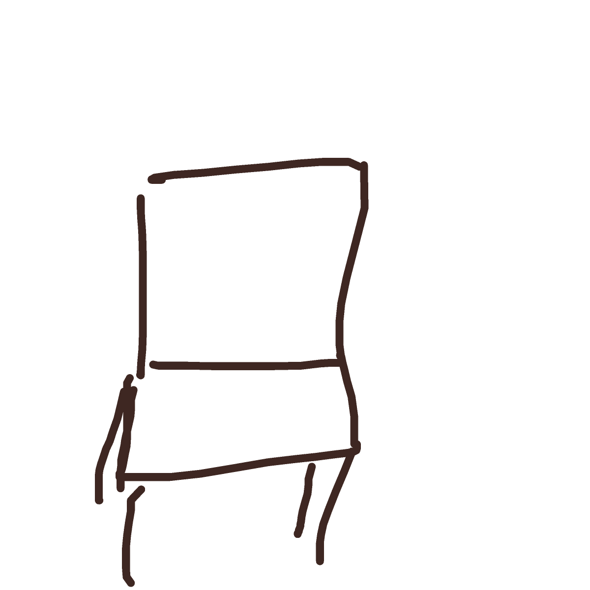 Chair drawing by rice shower