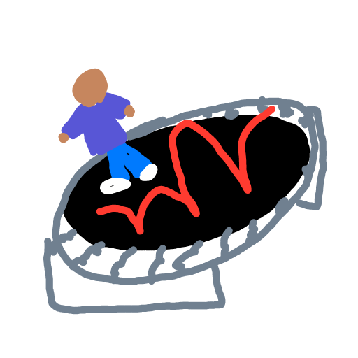 Trampoline drawing by Toni27