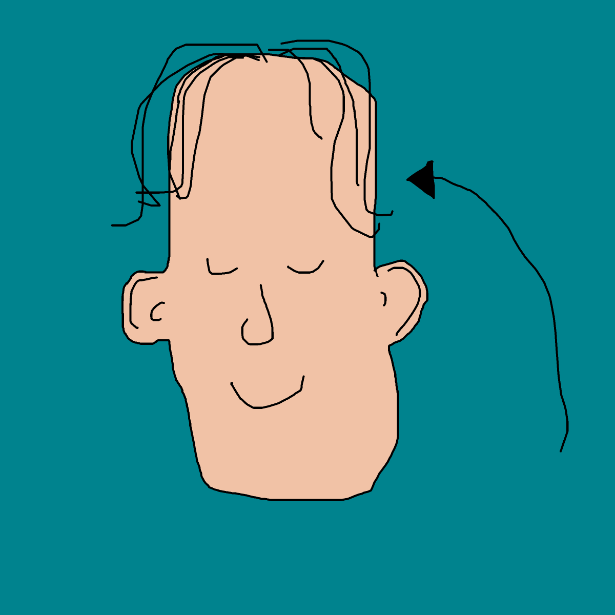 Forehead drawing by krissywissy