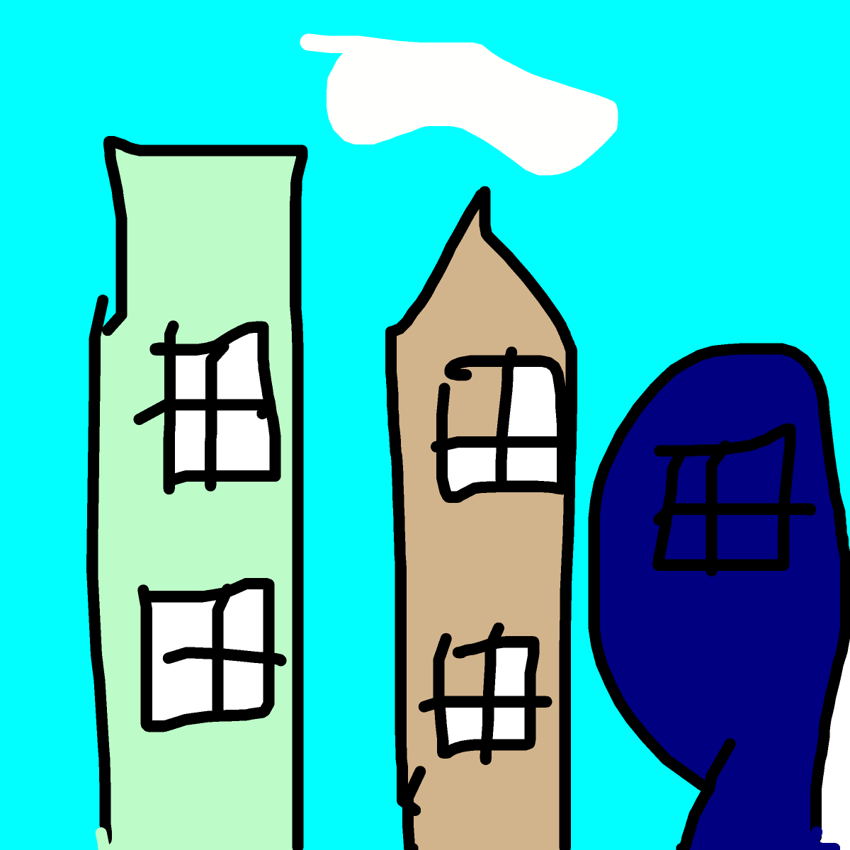 City drawing by louie