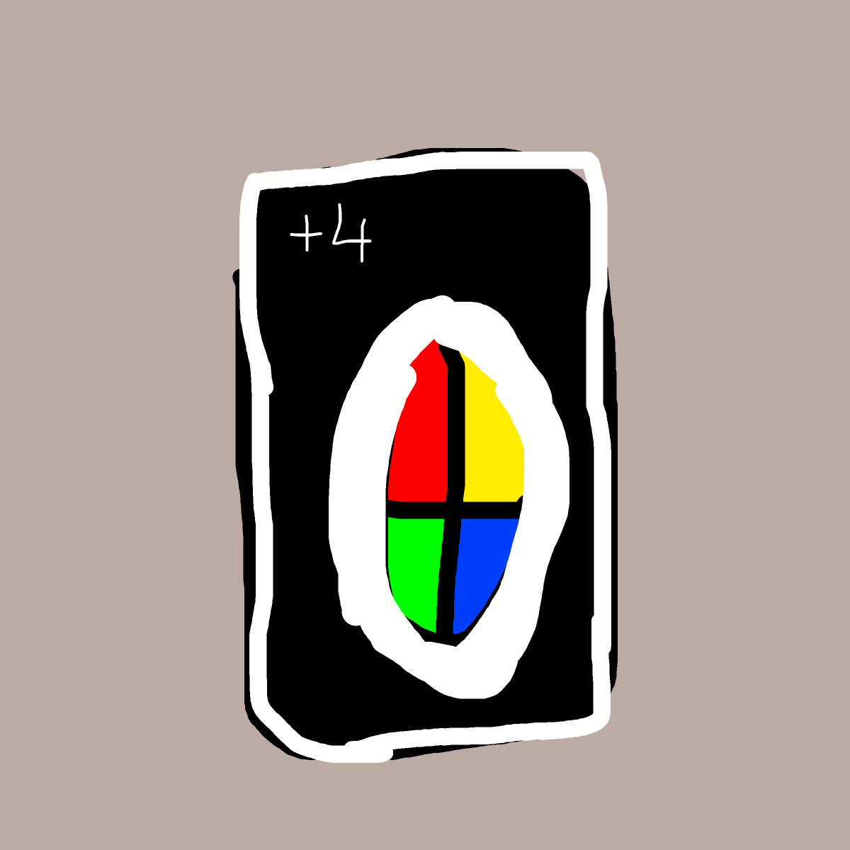 UNO drawing by flat-pure-drawer