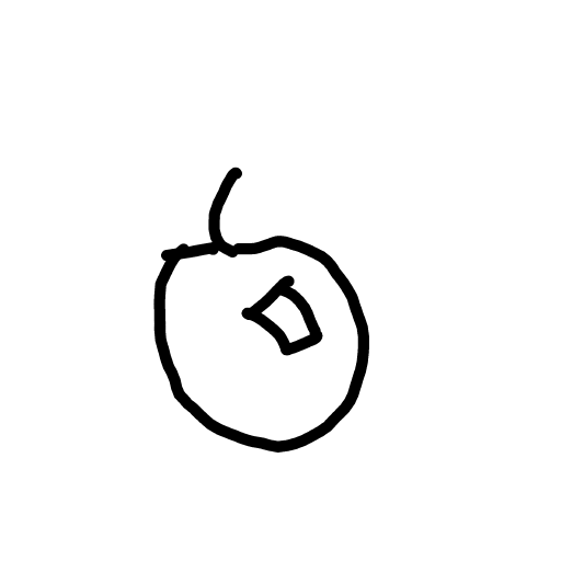 Apple drawing by Mr Doodles