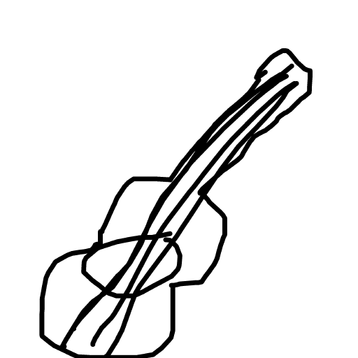 Guitar drawing by dawn-omega-bard