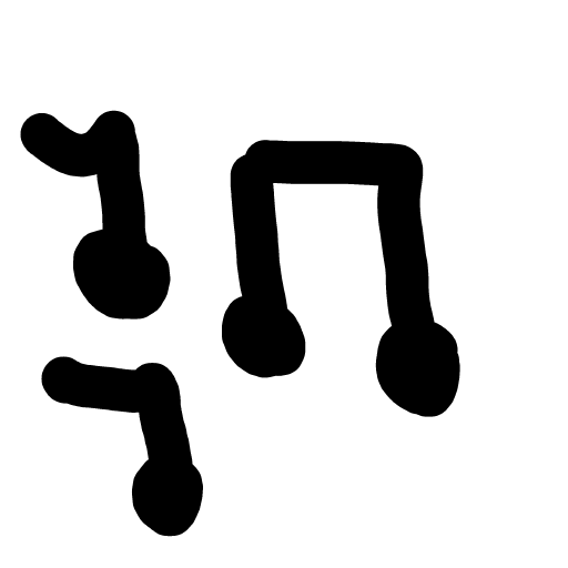 Music Note drawing by harryw