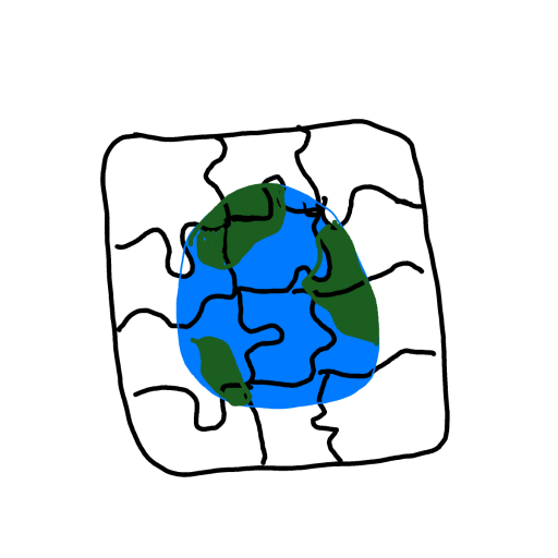 Puzzle drawing by manders