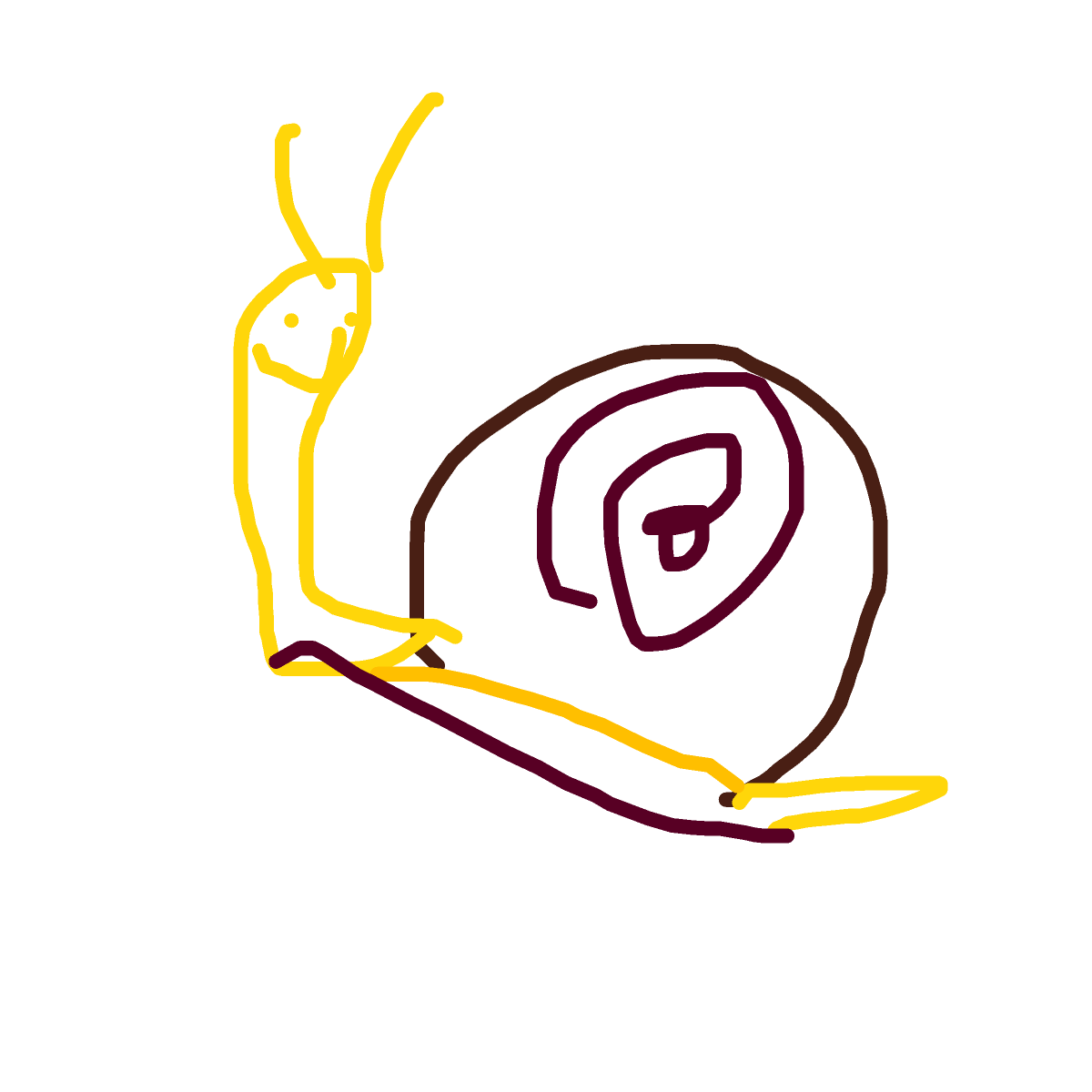 Snail drawing by brave-super-bliss