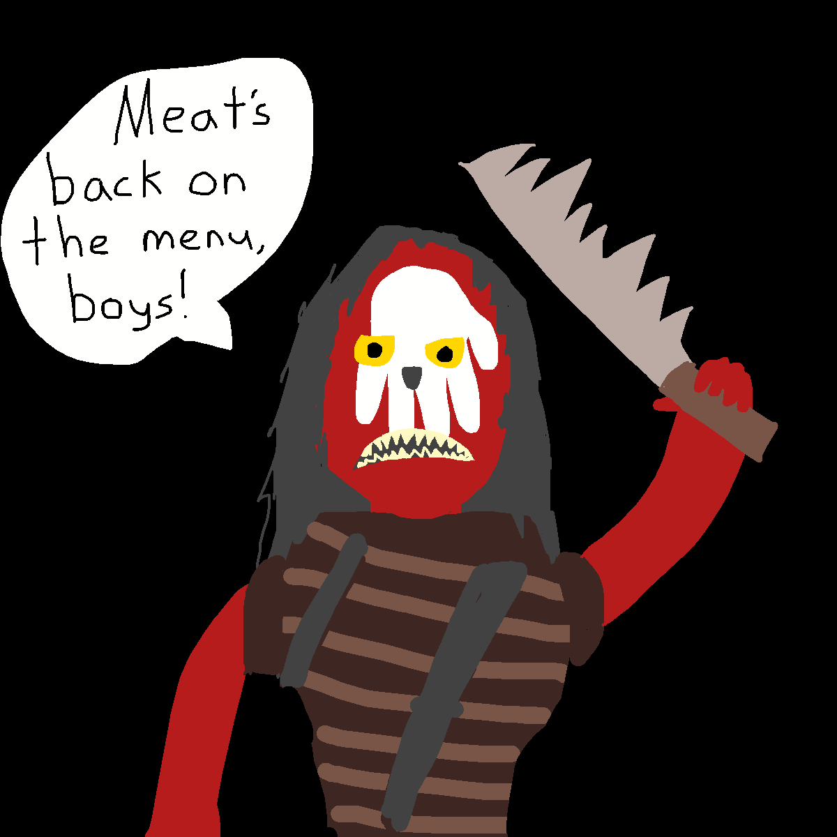 Uruk-hai drawing by jashezilla
