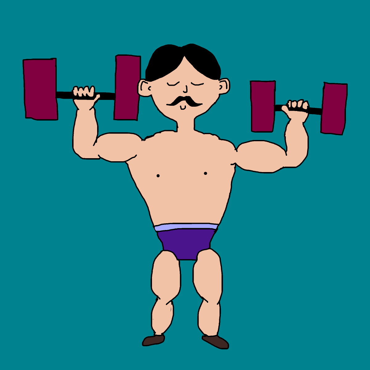 Strongman drawing by krissywissy