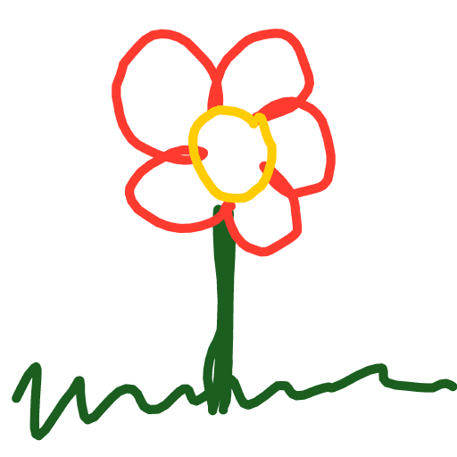 Flower drawing by Bri3