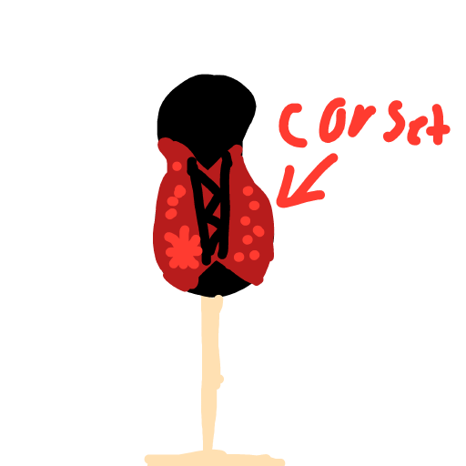 Corset drawing by riri1387