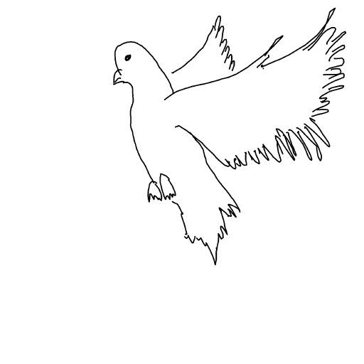 Dove drawing by zone-solo-painter