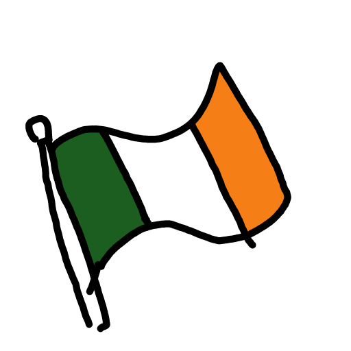 Irish Flag drawing by MoDarsot