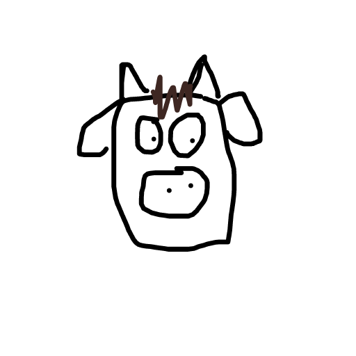Cow drawing by berry-sonic-smith