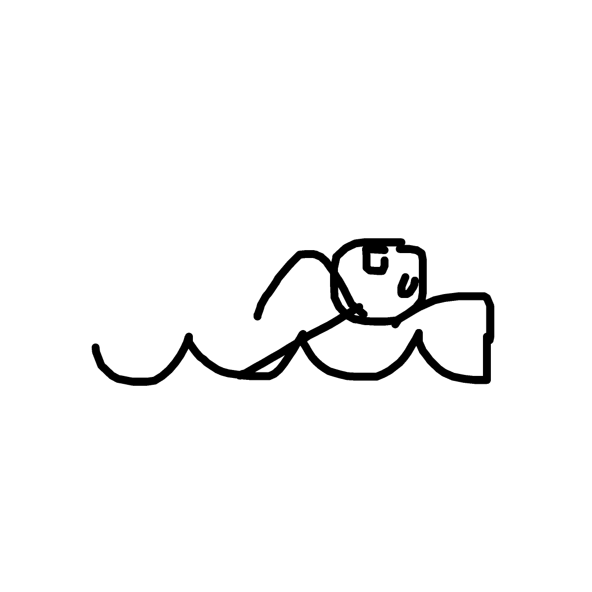 Swimming drawing by lili