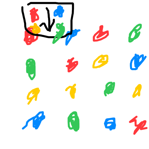 Twister drawing by berry