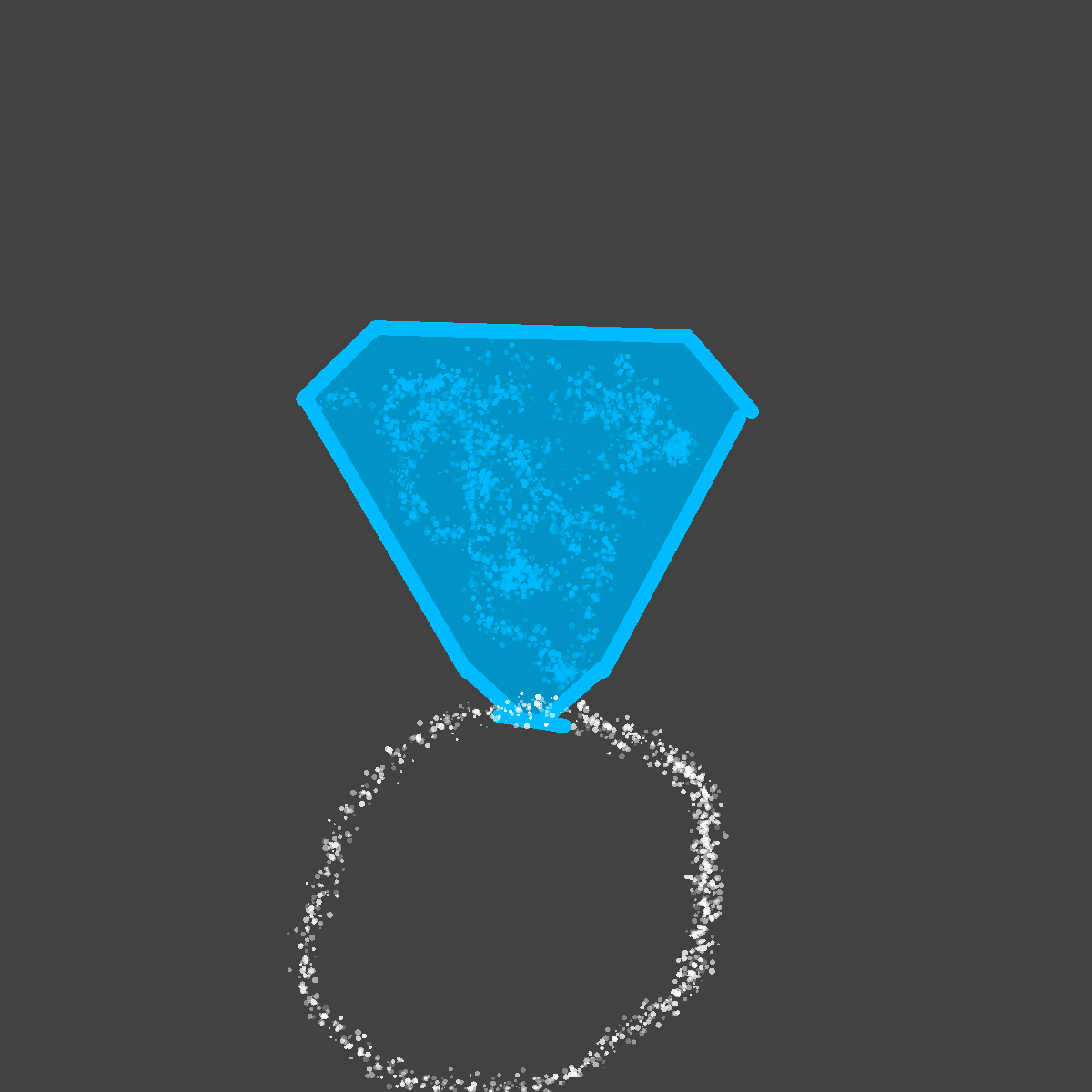 Diamond drawing by el fardoni