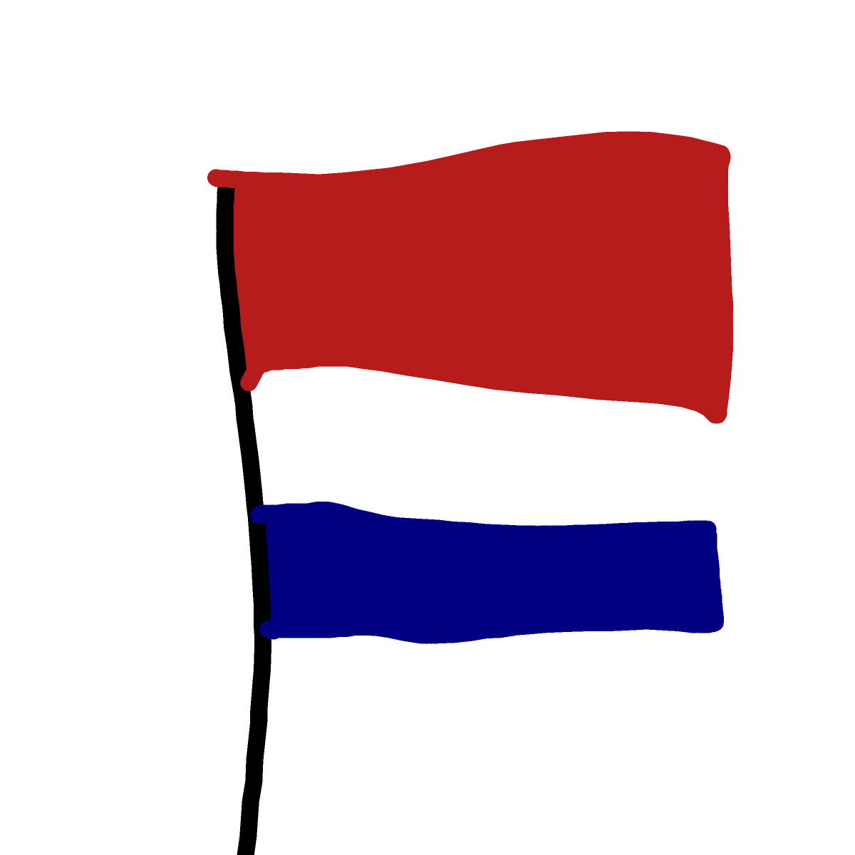 Flag drawing by Timmie