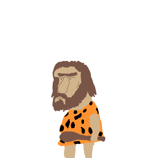 Caveman drawing by godor