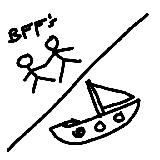 Friendship drawing by MoDarsot