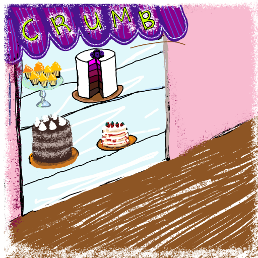 Cake drawing by Bridgitte