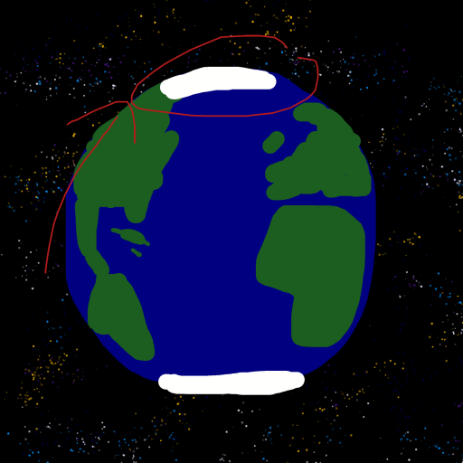 North Pole drawing by wind-omega-elite