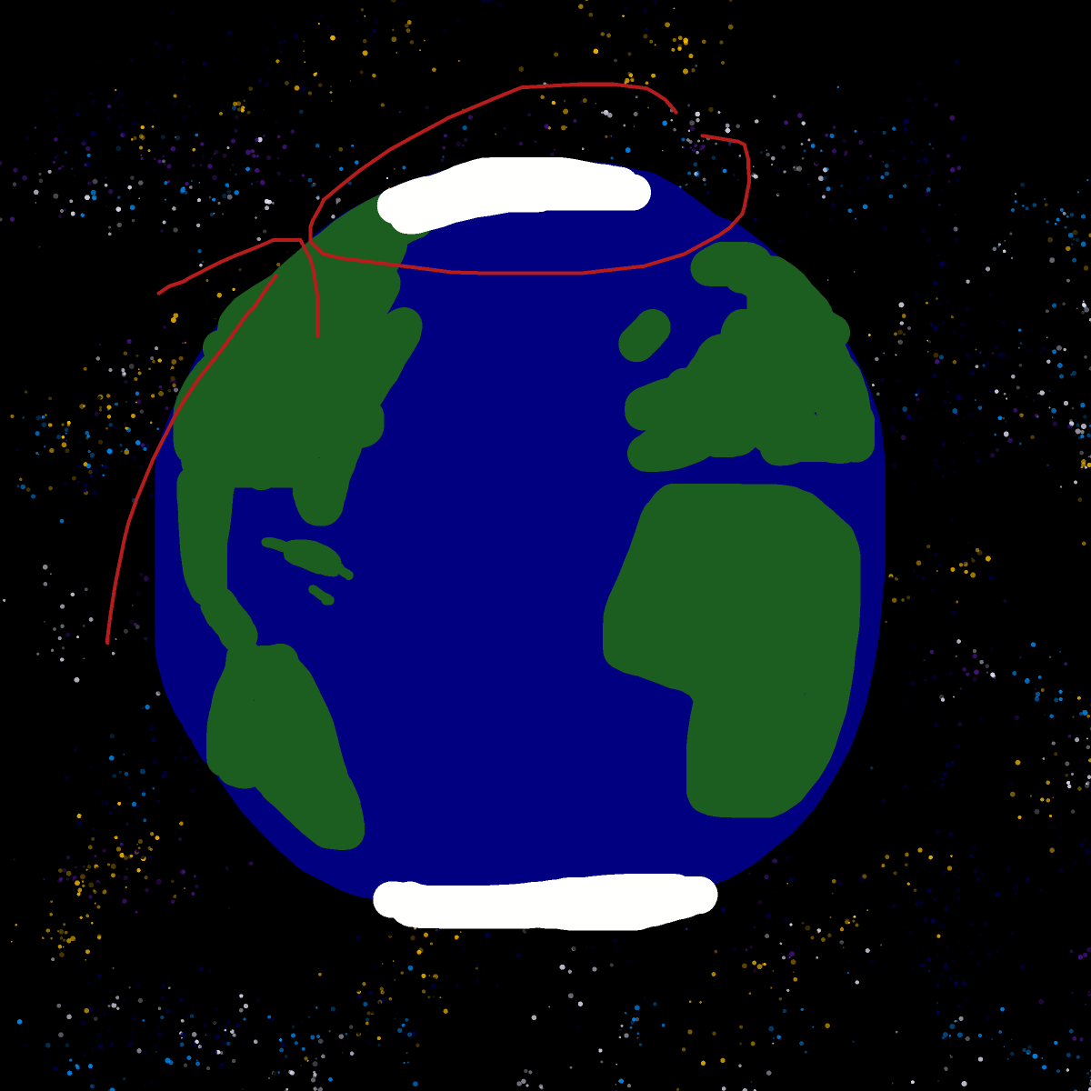North Pole drawing by wind-omega-elite