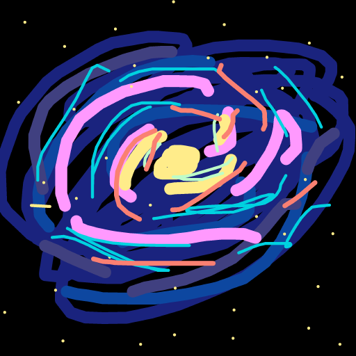 Galaxy drawing by lin