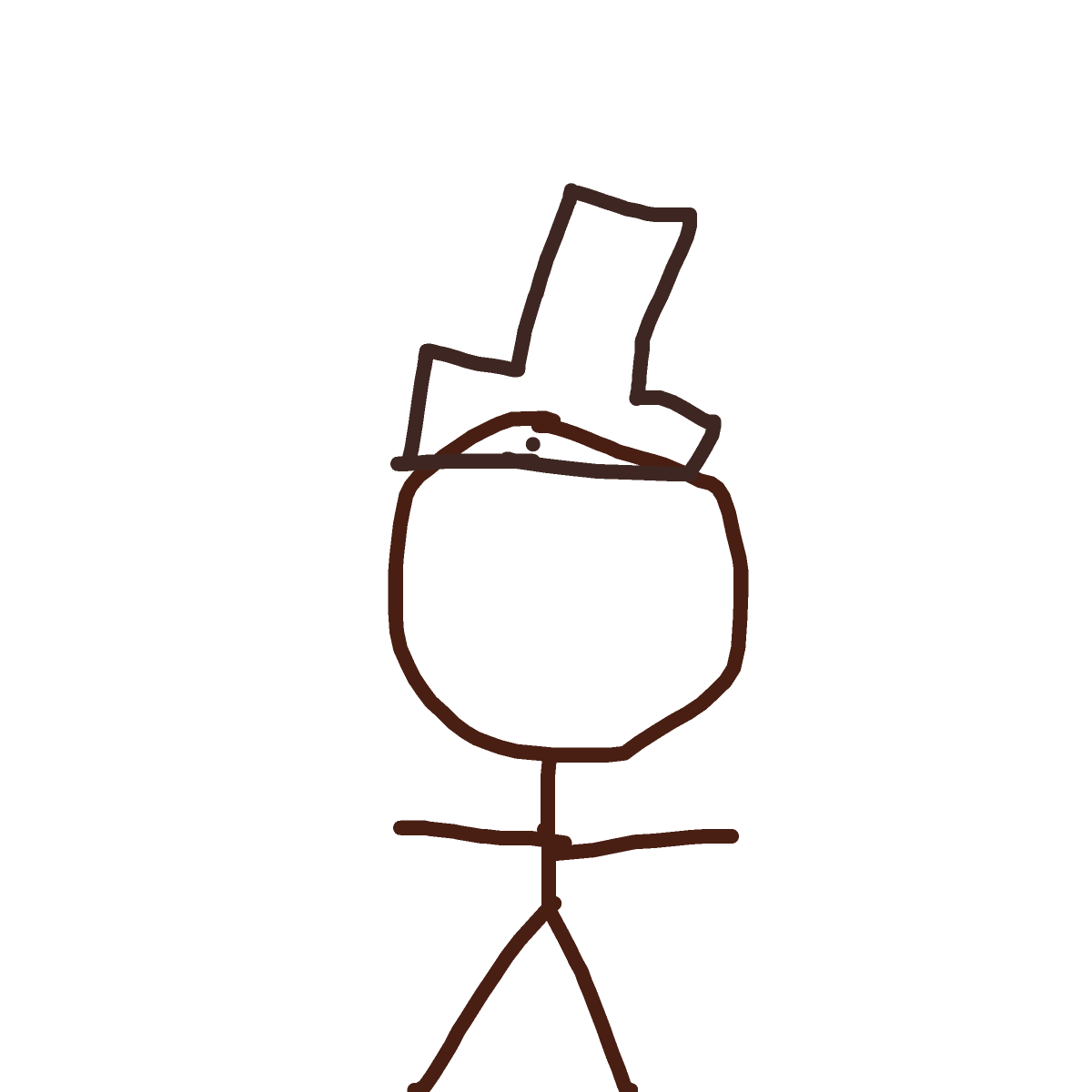Top Hat drawing by wind-fresh-wheel
