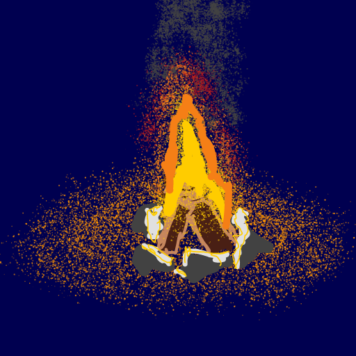 Campfire drawing by Guardianoflives