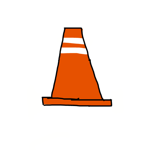 Traffic Cone drawing by spleenonlean