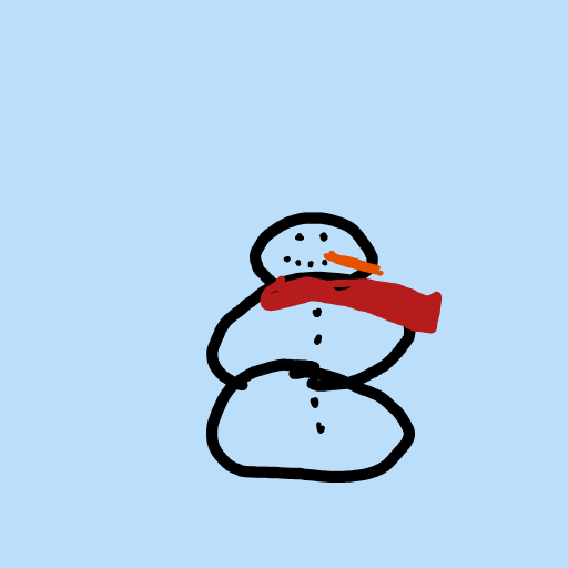 Snowman drawing by sonic-amber-way
