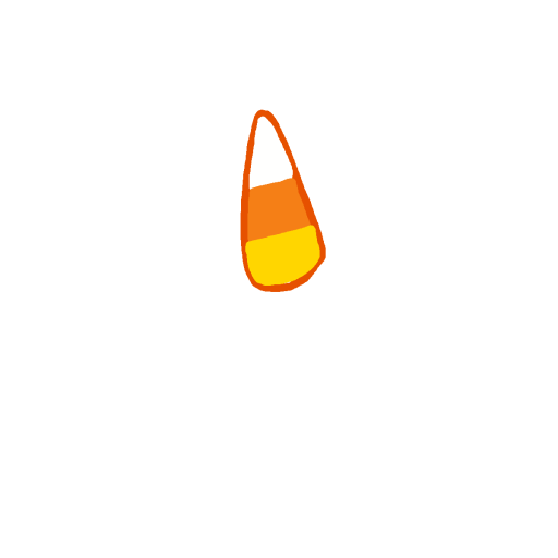 Candy Corn drawing by berry-silver-mind