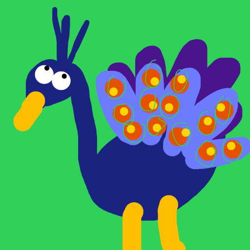 Peacock drawing by knoxy