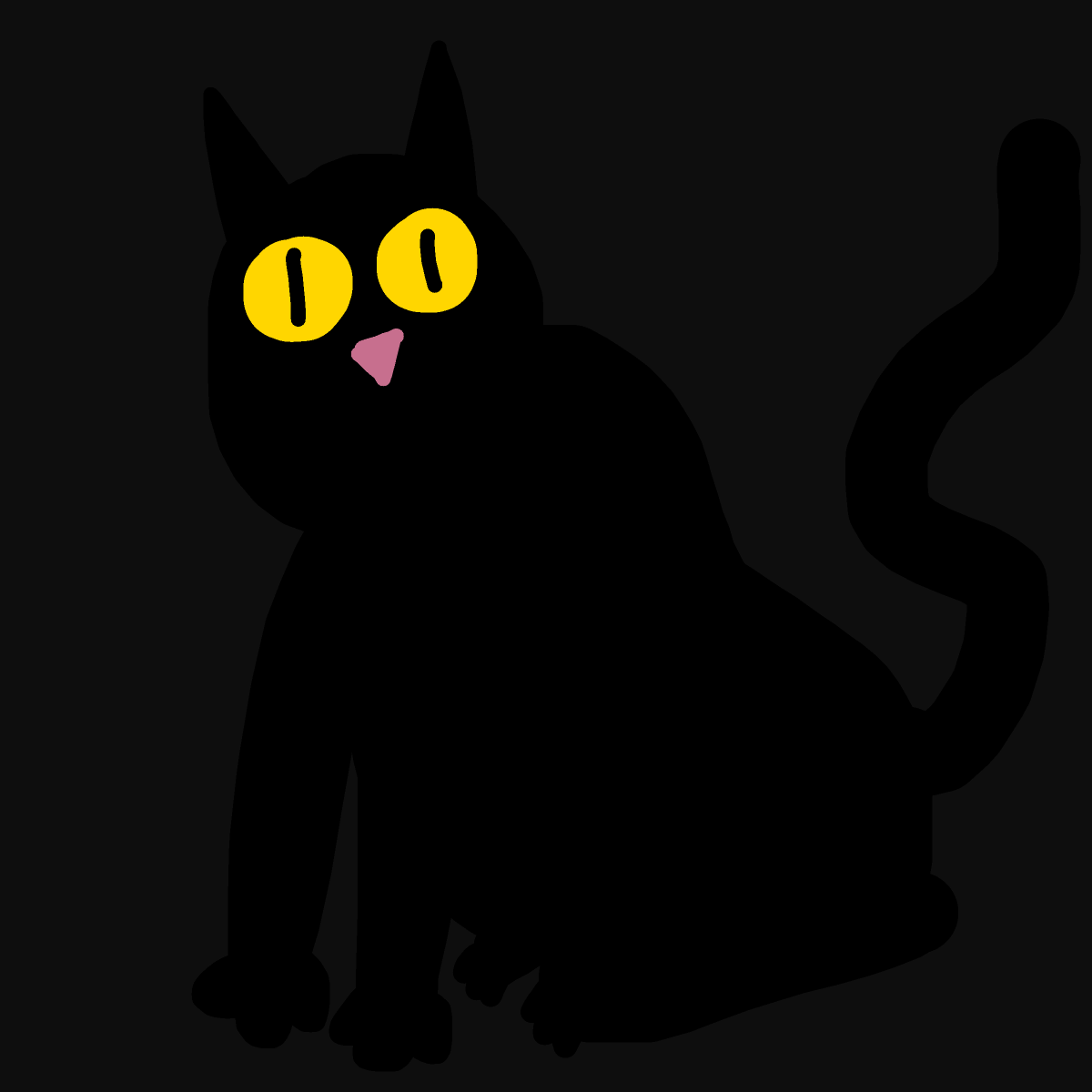 Black Cat drawing by jashezilla