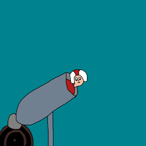 Human Cannonball drawing by krissywissy